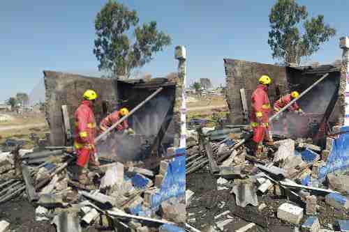 Explota polvorín en Tultepec y deja dos lesionados; uno menor de edad